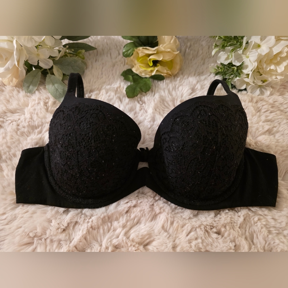 Elegant Black Lace Bra